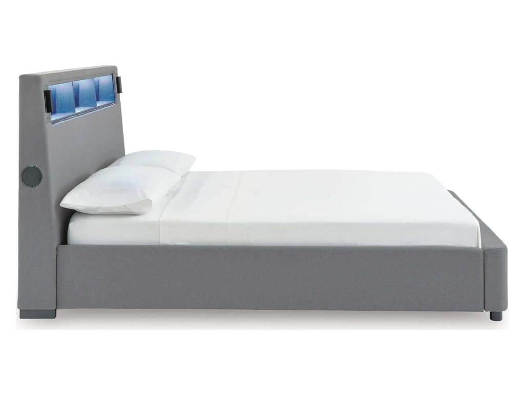 Finigale King Upholstered Bed with Wireless Audio - image 7