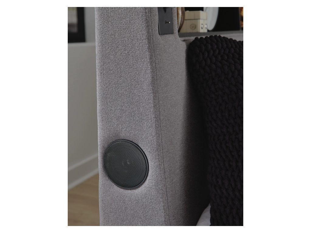 Finigale King Upholstered Bed with Wireless Audio - image 18