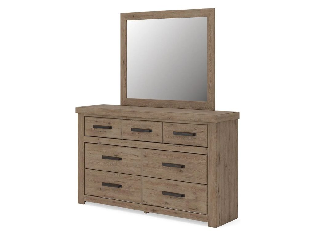 Oliandon Queen Panel Bed, Dresser and Mirror - image 7