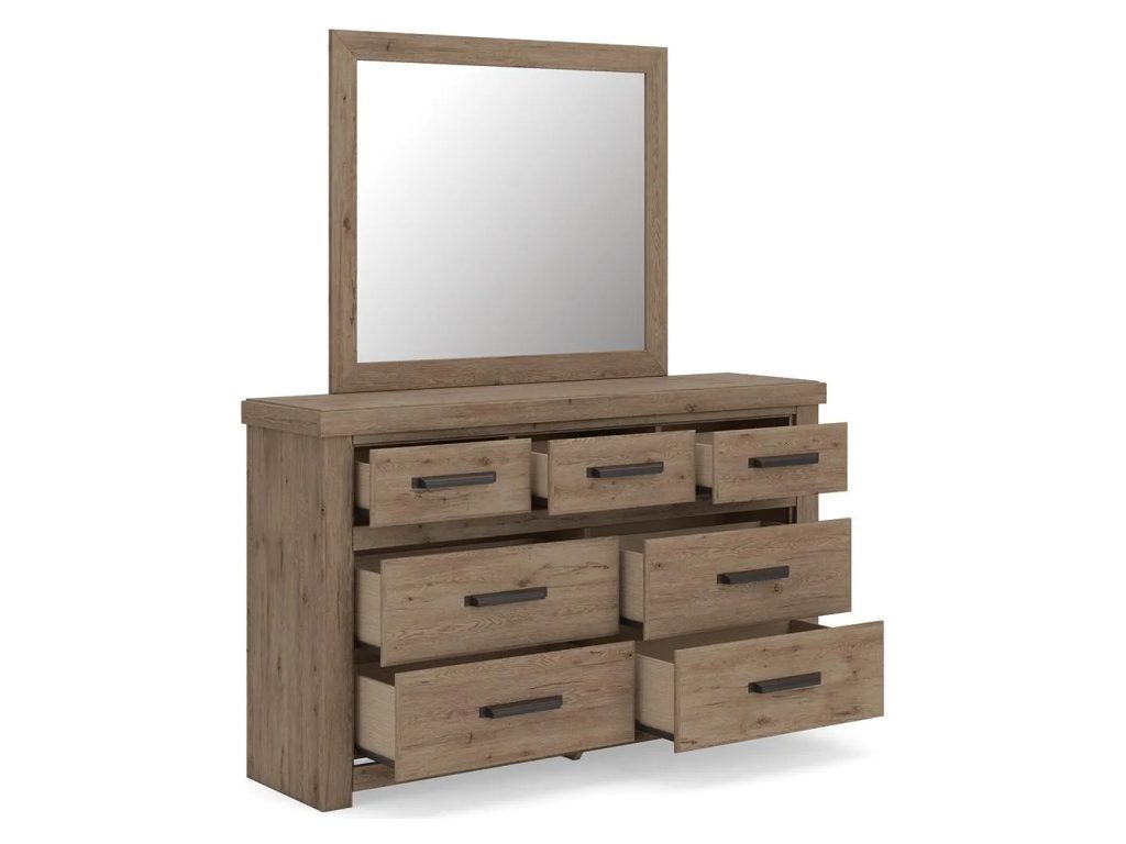 Oliandon Queen Panel Bed, Dresser and Mirror - image 3