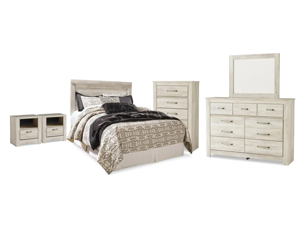 Bellaby Queen Panel Headboard, Dresser, Mirror, Chest and 2 Nightstands - main image