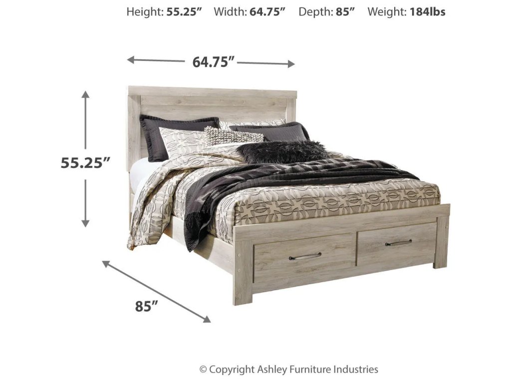 Bellaby Queen Panel Storage Bed, Dresser and Nightstand - image 3