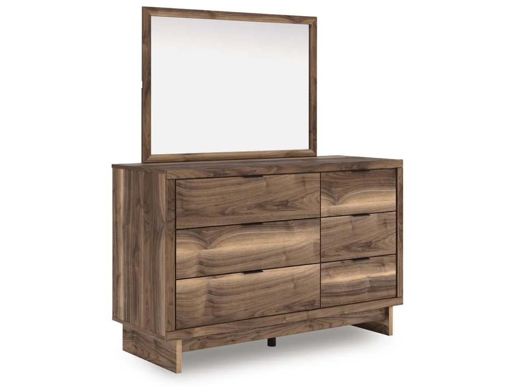 Chirason Twin Panel Bed with Storage, Dresser and Mirror - image 2