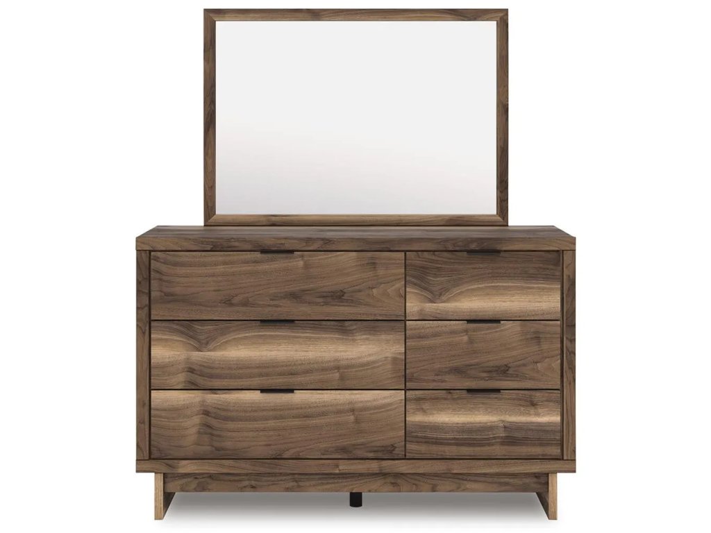 Chirason Twin Panel Bed with Storage, Dresser and Mirror - image 1