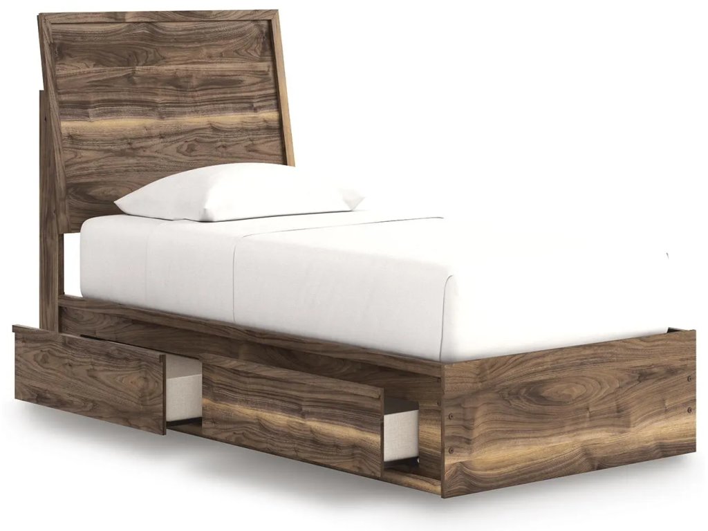Chirason Twin Panel Bed with Storage, Dresser and Mirror - image 10