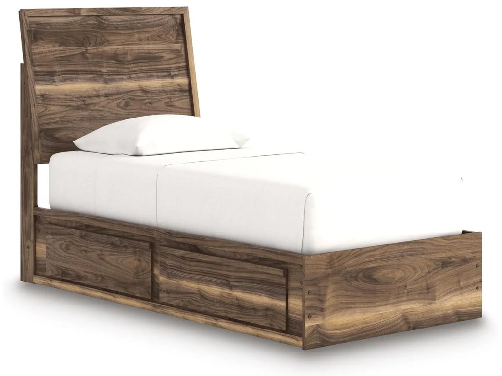Chirason Twin Panel Bed with Storage, Dresser and Mirror - image 9