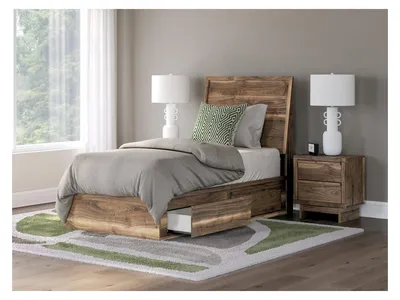 Chirason Twin Panel Bed with Storage - Alternative View