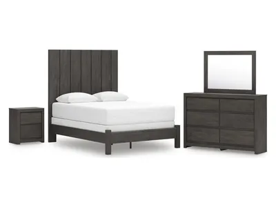 Fraluna Queen Panel Bed, Dresser, Mirror, and Nightstand