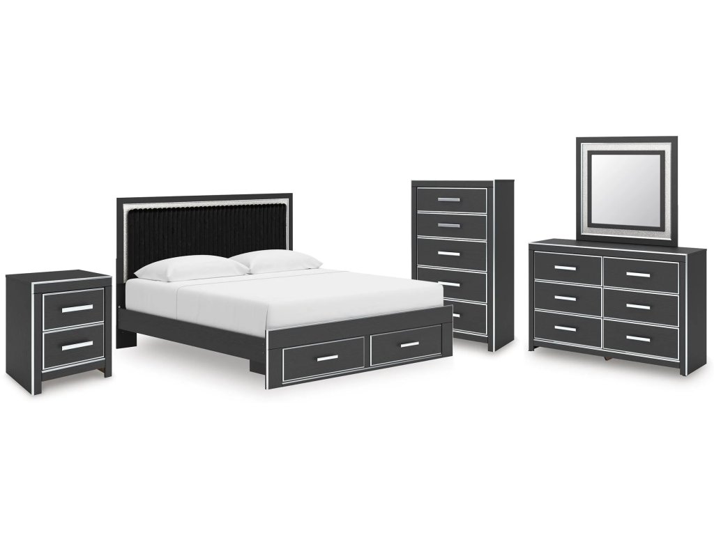 Zuraleus King Storage Bed, Dresser, Mirror, Chest and Nightstand - main image