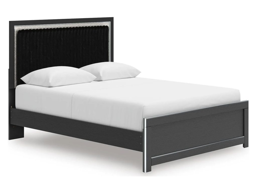 Zuraleus Queen Upholstered Panel Platform Bed - main image