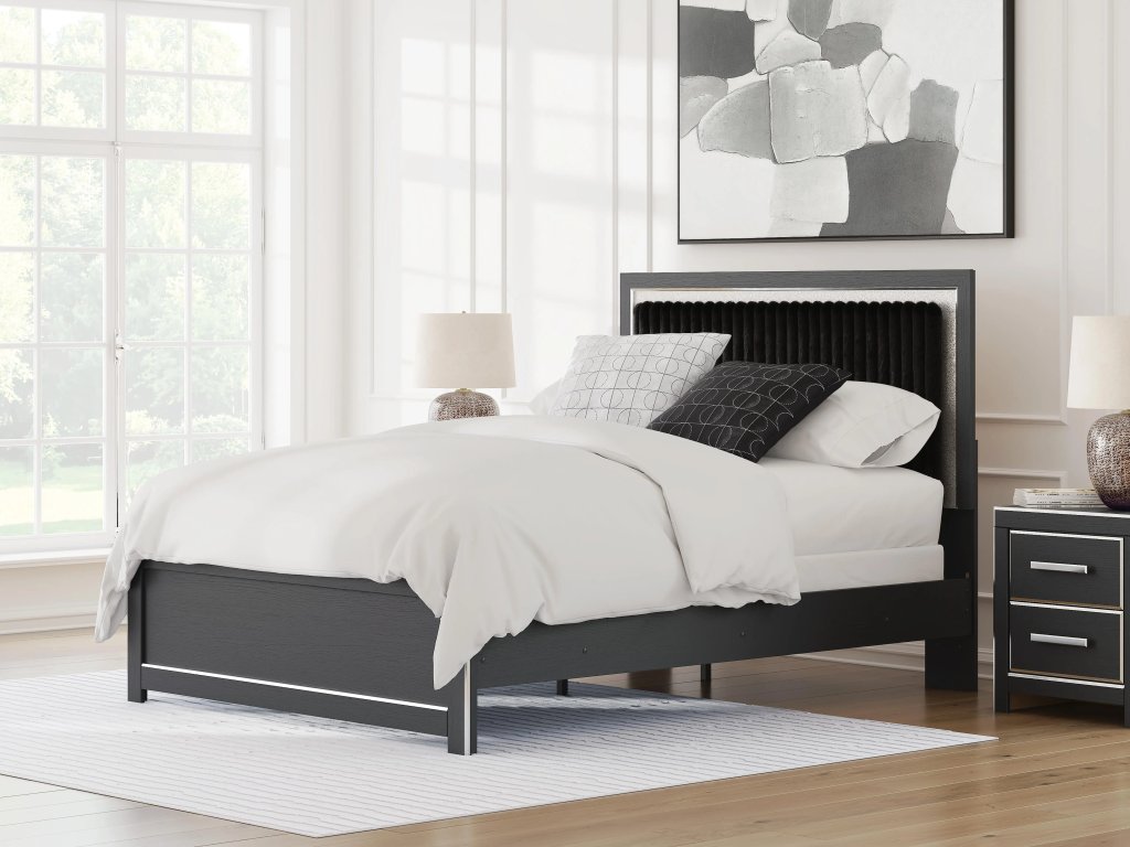 Zuraleus Queen Upholstered Panel Bed - image 1