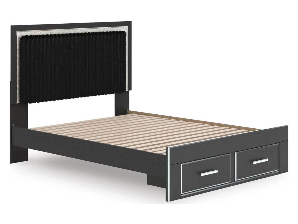 Zuraleus Queen Upholstered Panel Platform Storage Bed - image 2