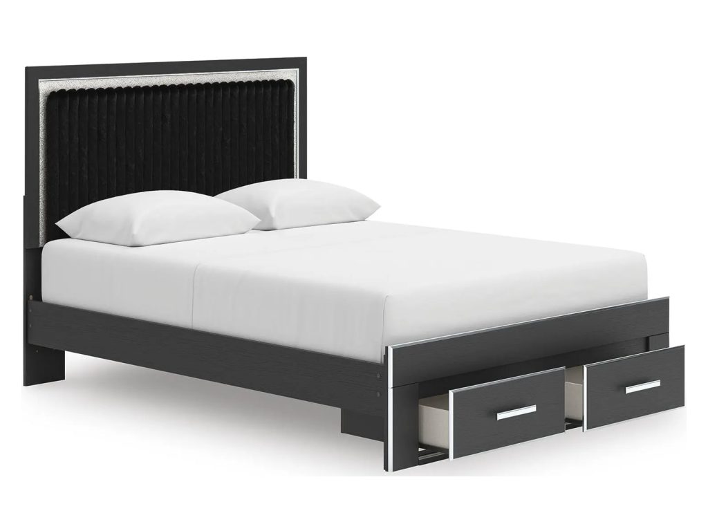Zuraleus Queen Upholstered Panel Platform Storage Bed - image 4