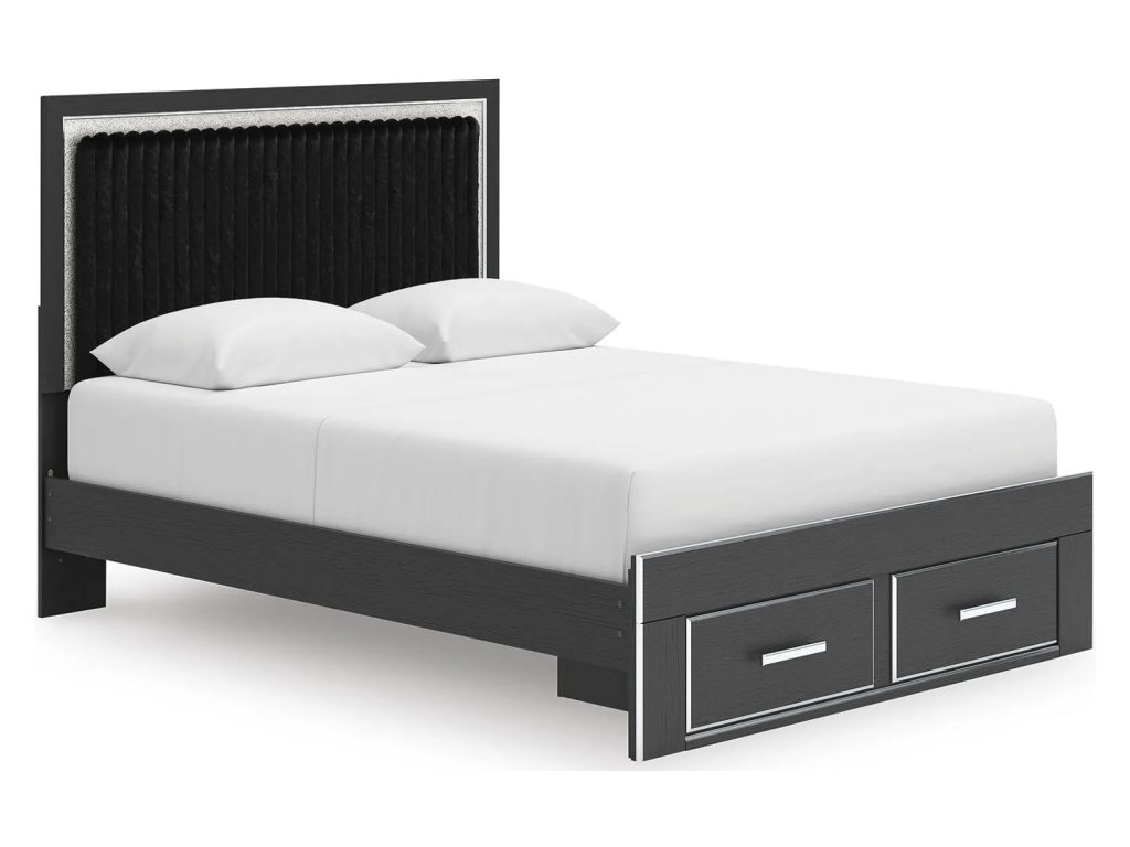 Zuraleus Queen Upholstered Panel Platform Storage Bed - main image