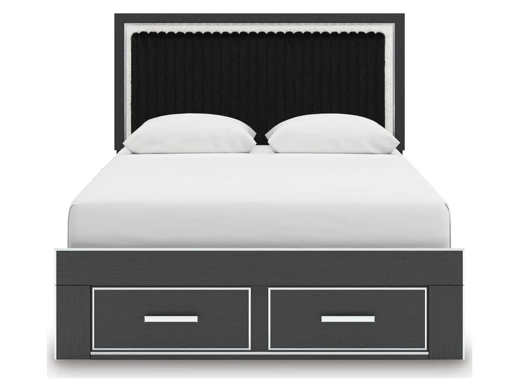 Zuraleus Queen Upholstered Panel Platform Storage Bed - image 5