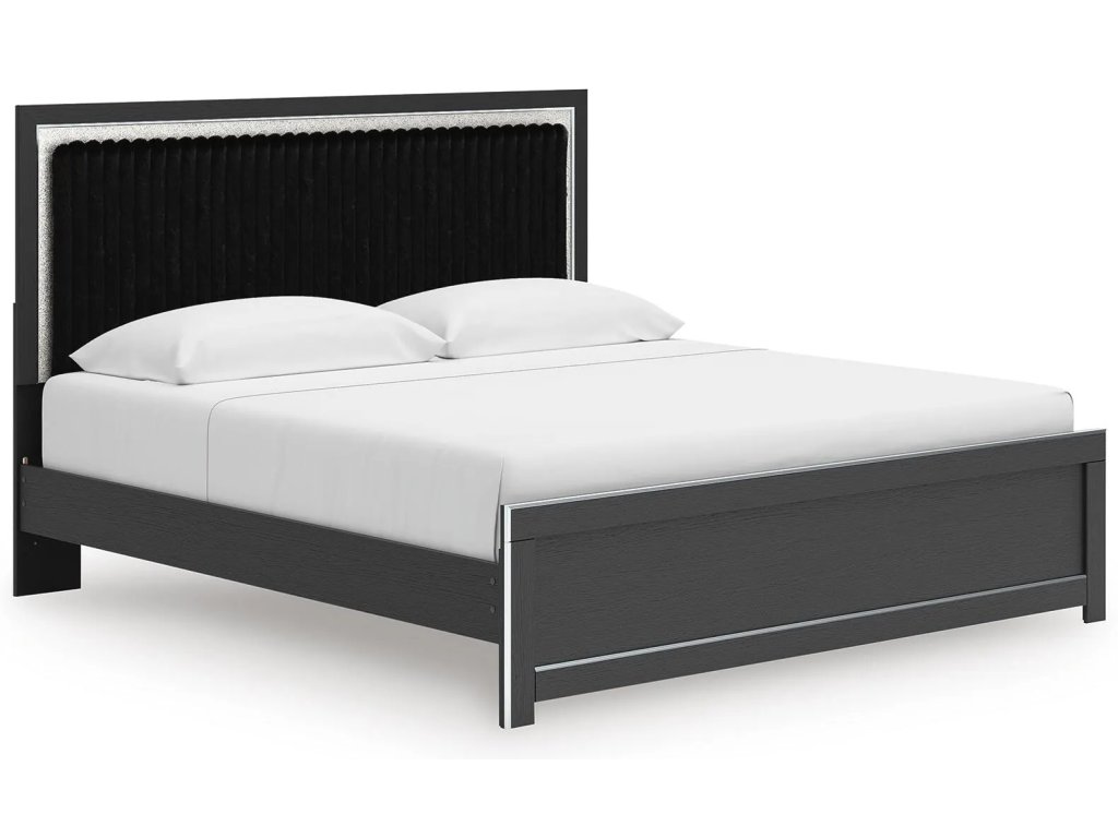 Zuraleus King Upholstered Panel Platform Bed - main image