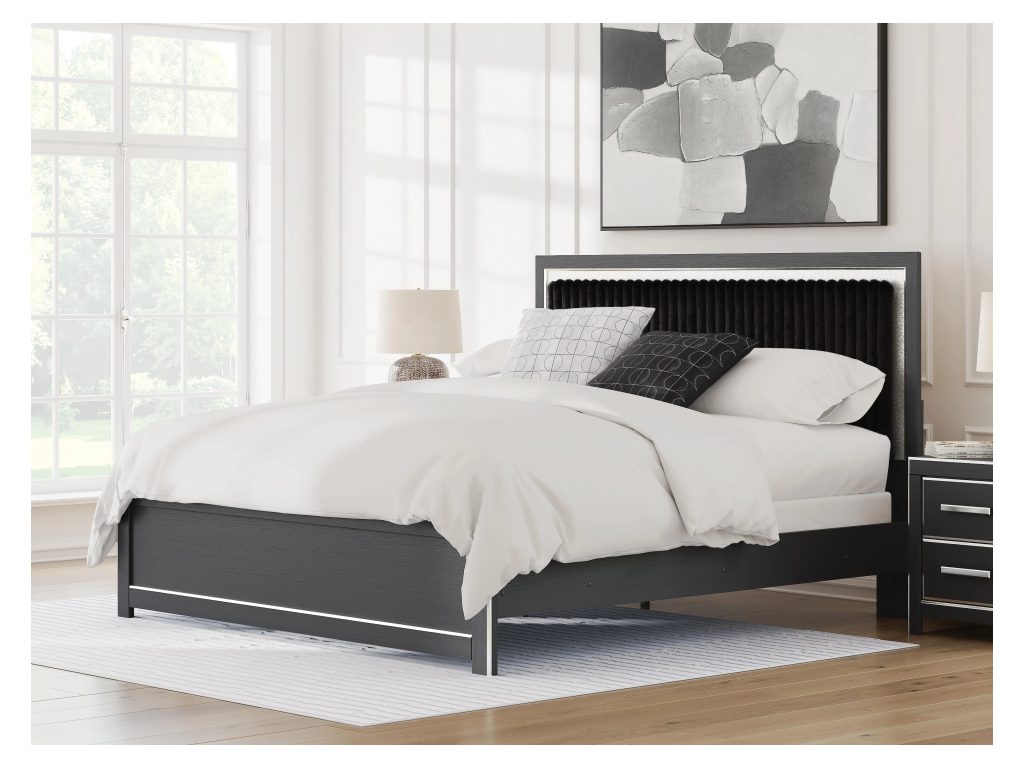 Zuraleus King Upholstered Panel Bed - image 1