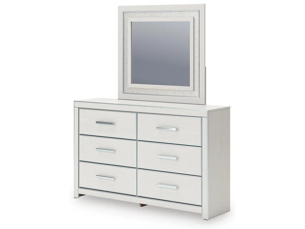 Zuraleus King Upholstered Panel Bed, Dresser, Mirror and Nightstand - image 7