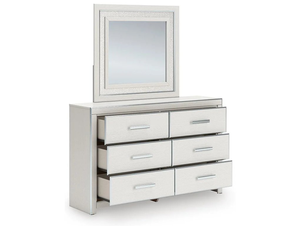 Zuraleus King Upholstered Panel Bed, Dresser, Mirror and Nightstand - image 3