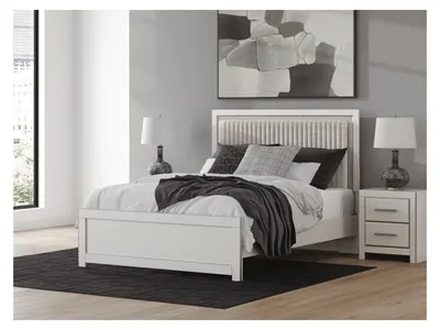 Zuraleus Queen Upholstered Panel Platform Bed