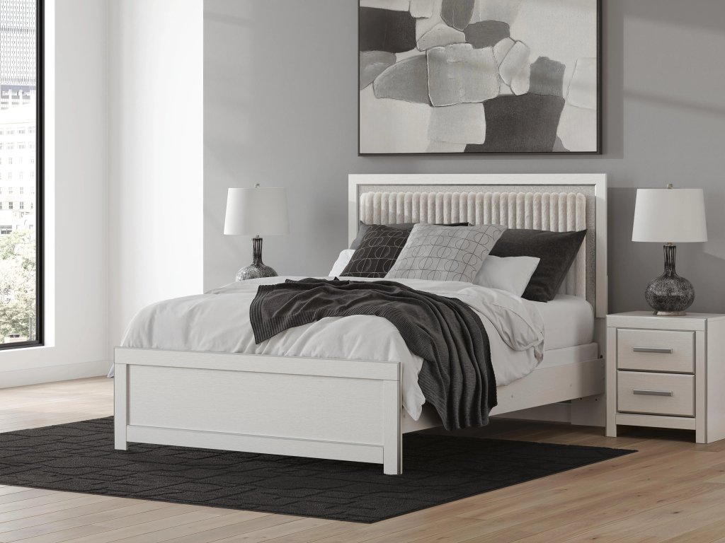 Zuraleus Queen Upholstered Panel Bed - image 1