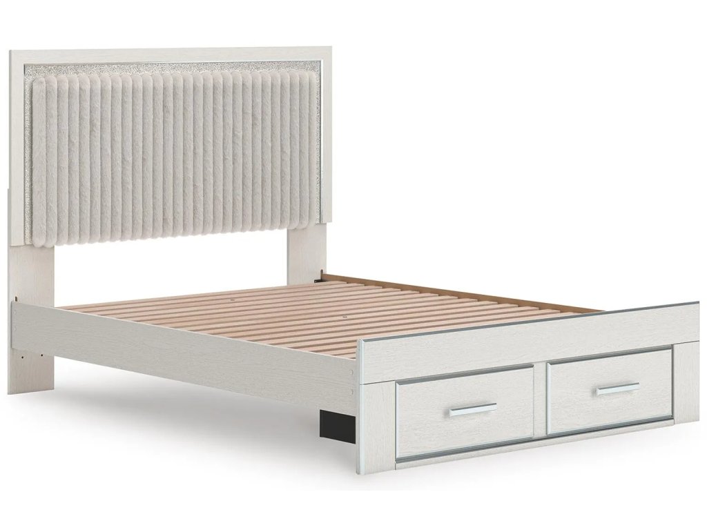 Zuraleus Queen Upholstered Panel Platform Storage Bed - image 3