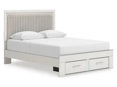 Zuraleus Queen Upholstered Panel Platform Storage Bed