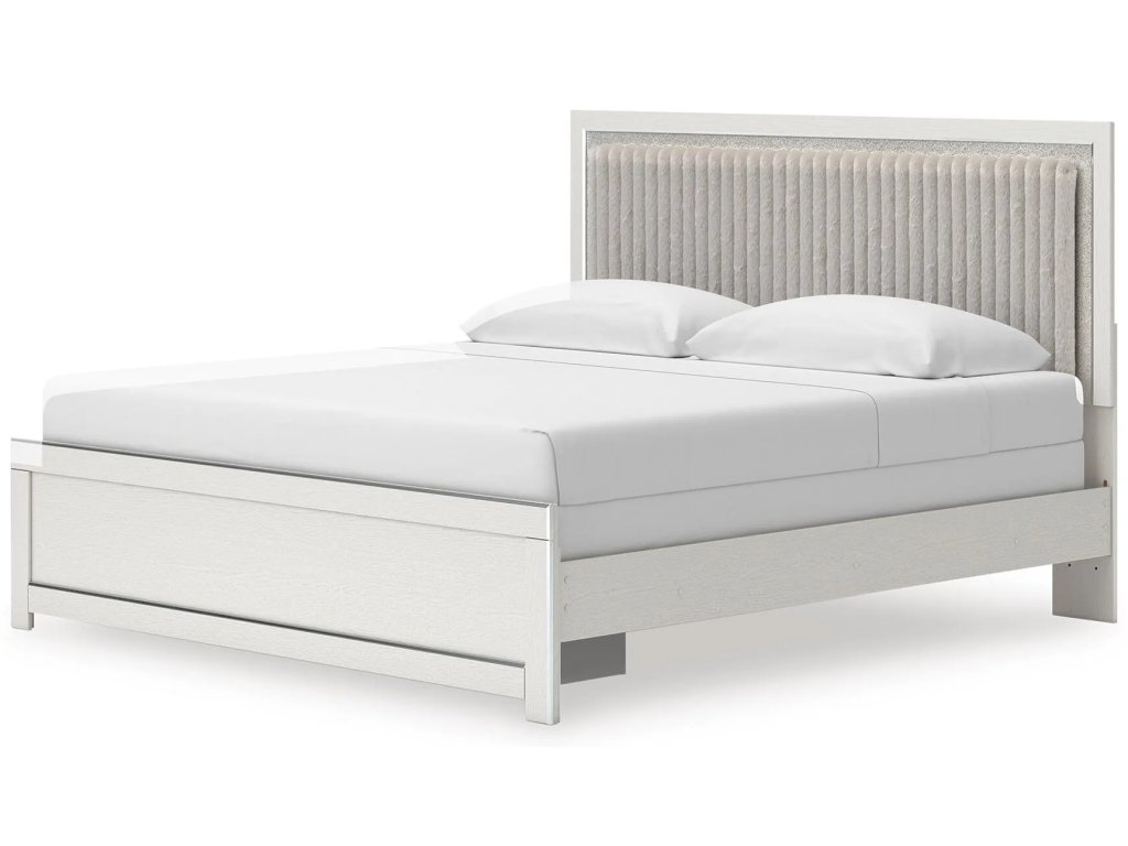 Zuraleus King Upholstered Panel Bed, Dresser, Mirror and Nightstand - image 14
