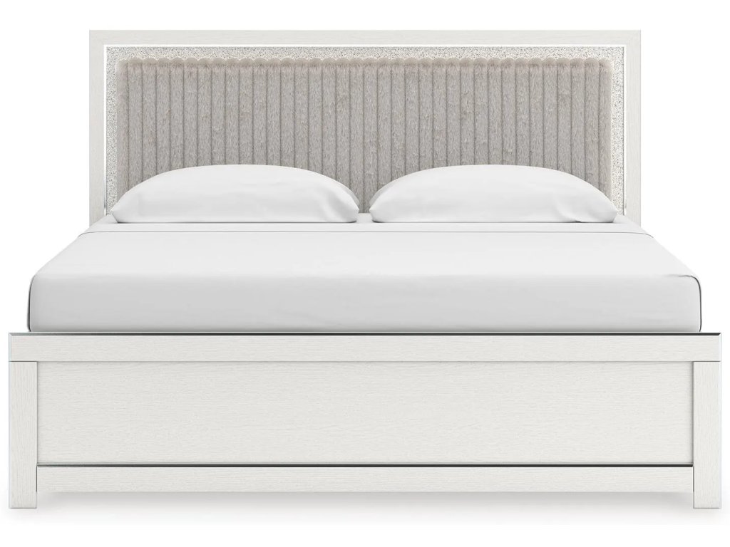Zuraleus King Upholstered Panel Bed, Dresser, Mirror and Nightstand - image 8