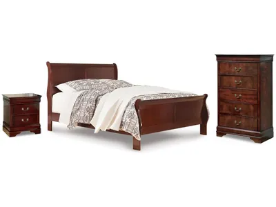 Alisdair Queen Sleigh Bed, Chest and Nightstand