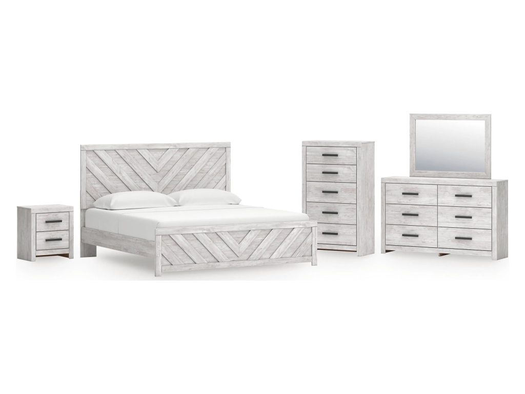 Cayboni King Panel Bed, Dresser, Mirror, Chest and Nightstand - main image