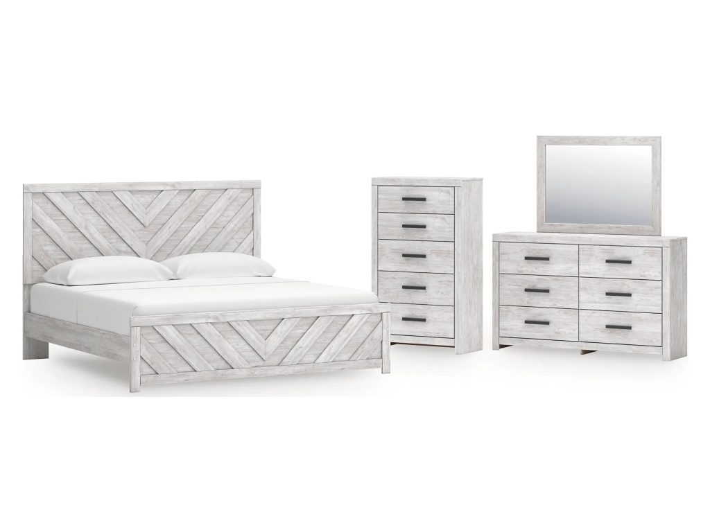 Cayboni King Panel Bed, Dresser, Mirror and Chest - main image