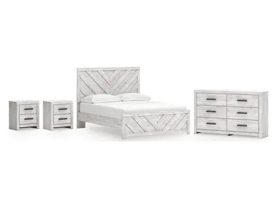 Cayboni Queen Panel Bed, Dresser and 2 Nightstands