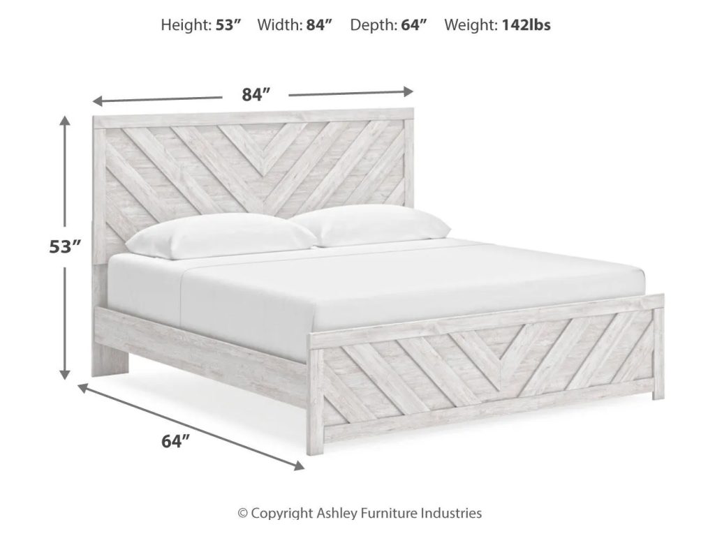 Cayboni King Panel Bed, Dresser, Mirror, Chest and Nightstand - image 24