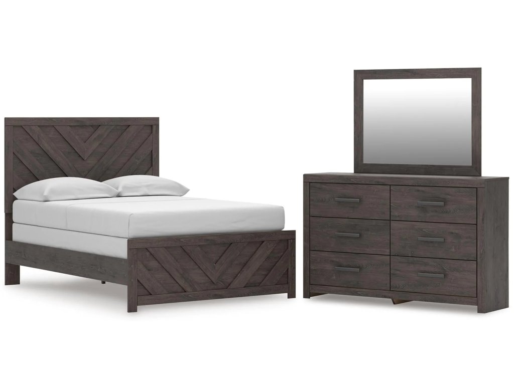 Prendonea Full Panel Bed, Dresser and Mirror - main image