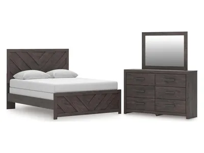 Prendonea Queen Panel Bed, Dresser and Mirror