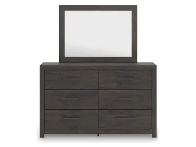 Prendonea King Panel Bed, Dresser, Mirror and Nightstand - Alternative View