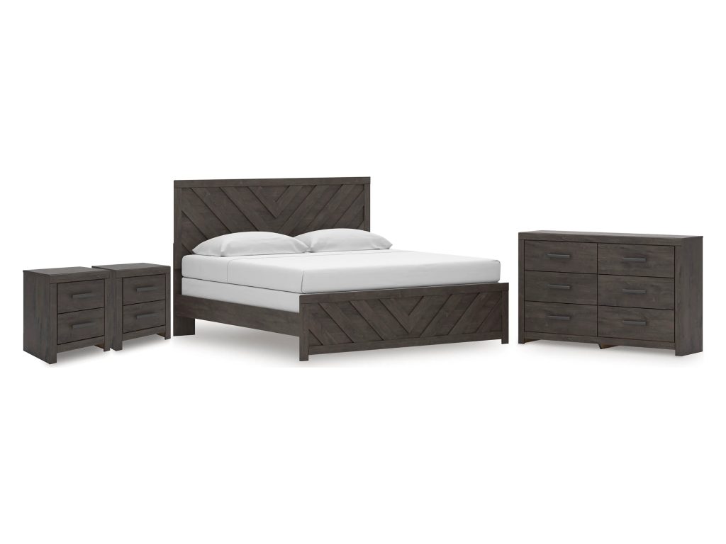 Prendonea King Panel Bed, Dresser and 2 Nightstands - main image