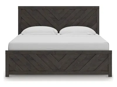 Prendonea King Panel Bed and 2 Nightstands - Alternative View