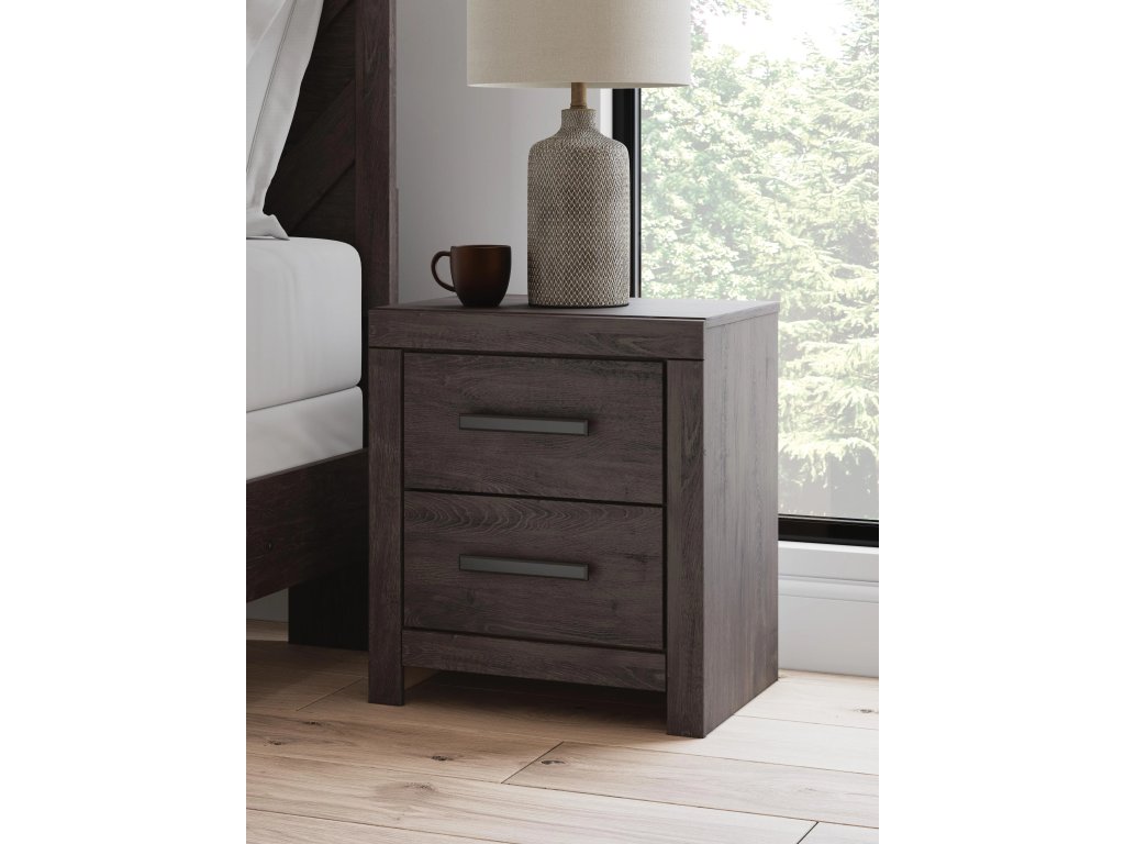 Prendonea King Panel Bed and 2 Nightstands - image 14