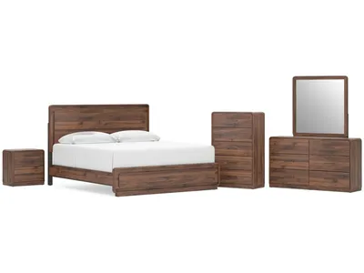 Fortlorn Queen Panel Bed, Dresser, Mirror, 2 Chests and 2 Nightstands