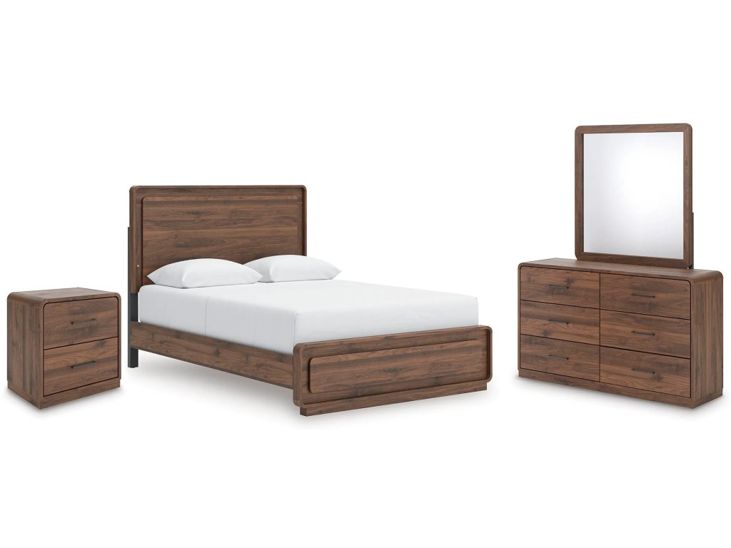 Fortlorn Queen Panel Bed, Dresser, Mirror and Nightstand - main image