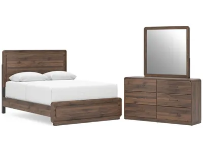 Fortlorn Queen Panel Bed, Dresser and Mirror