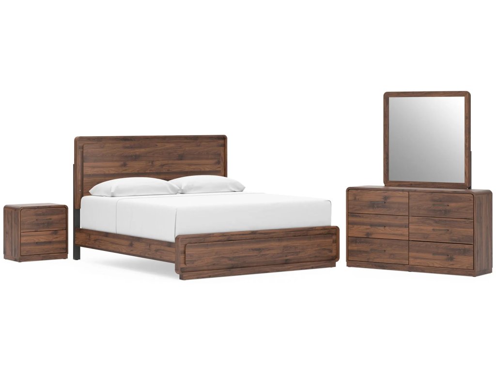 Fortlorn King Panel Bed, Dresser, Mirror and Nightstand - main image
