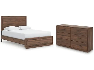 Fortlorn Queen Panel Bed and Dresser