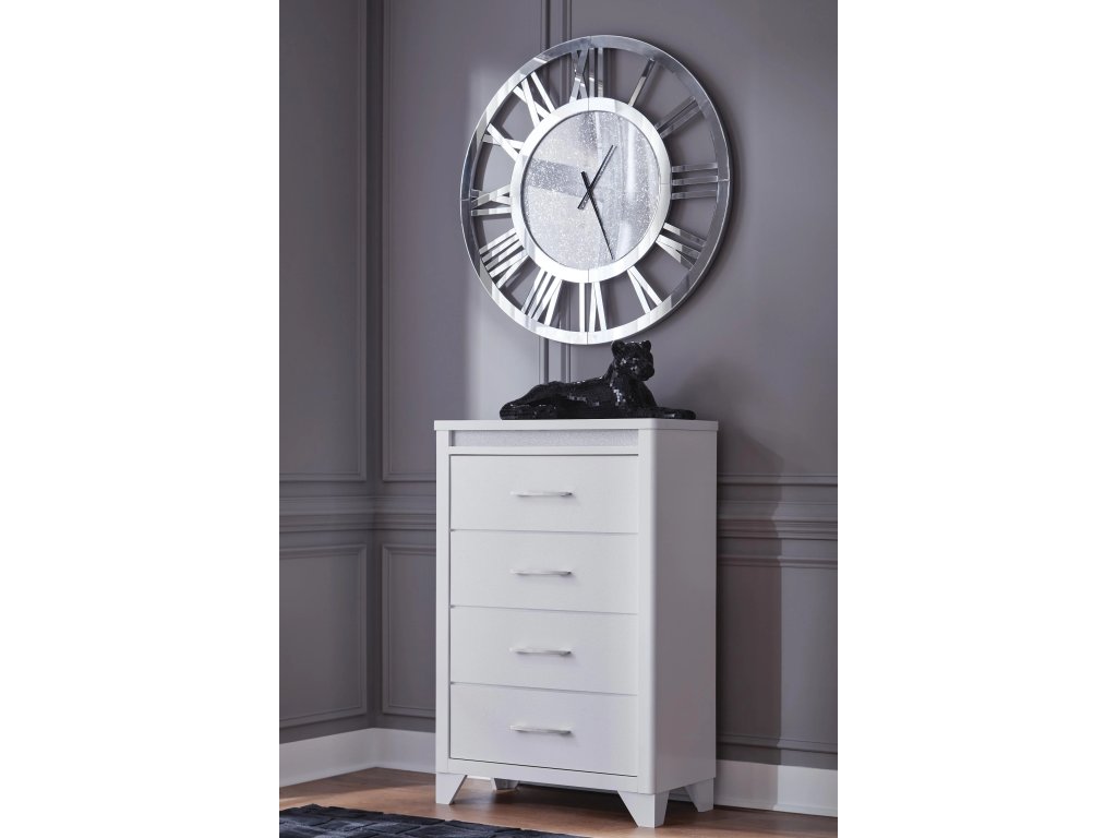 Jarlee Queen Upholstered Panel Bed, Dresser, Mirror, Chest and 2 Nightstands - image 12