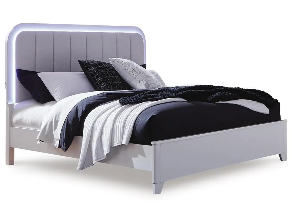 Jarlee Queen Upholstered Panel Bed - image 2