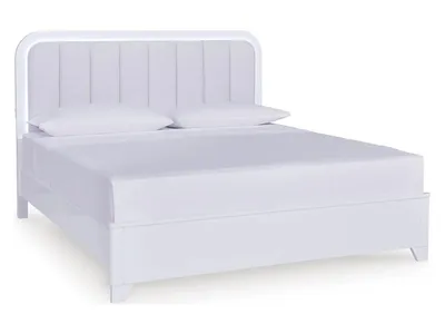 Jarlee King Upholstered Panel Bed