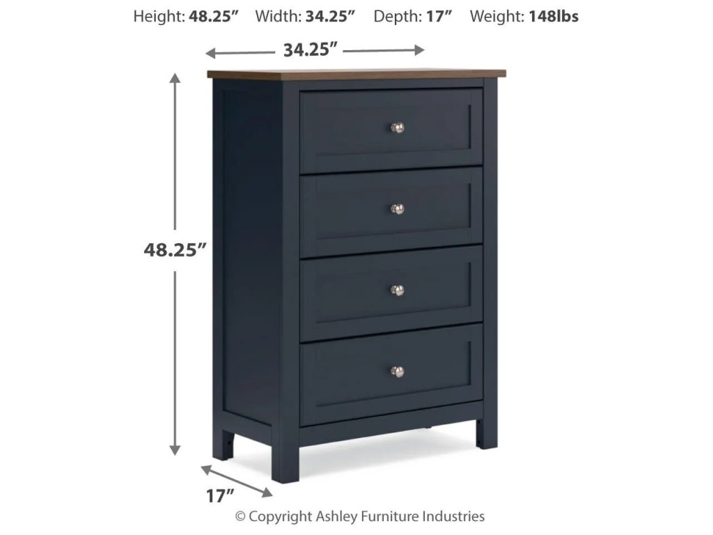 Landocken Twin Panel Bed, Chest and Nightstand - image 9