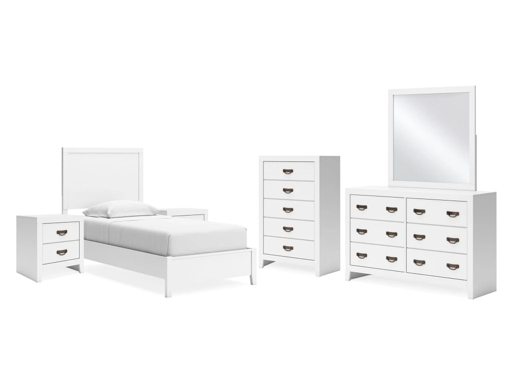 Binterglen Twin Panel Bed, Dresser, Mirror, Chest and 2 Nightstands - main image